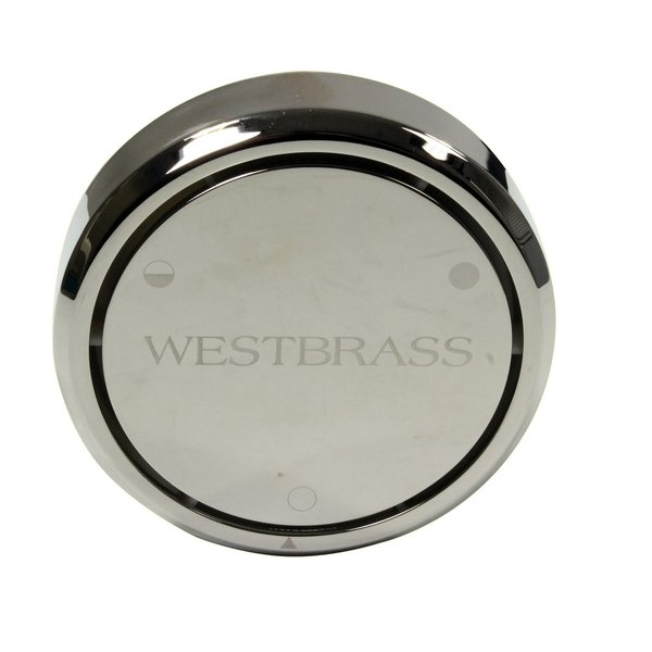 Westbrass Round Replacement, Full or Partial Closing Metal Overflow in Polished Nickel D493CHM-05